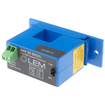 LEM AKR Series Current Transformer 50 A 150 V AC, 24 V DC, 21.7 mm Bore AKR 50 B420L