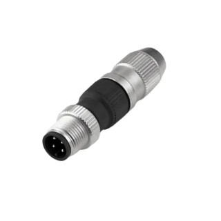 Weidmüller Straight Circular Connector Adapter M12 Male 4 Contacts 4A IP67 Rated 32V 1781550001
