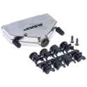 TE Connectivity ADK Series Zinc Straight D-Sub Backshell 37 Contacts Strain Relief 5-1478762-4