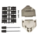 TE Connectivity ADK Series Zinc Straight D-Sub Backshell 15 Way Strain Relief 5-1478762-2