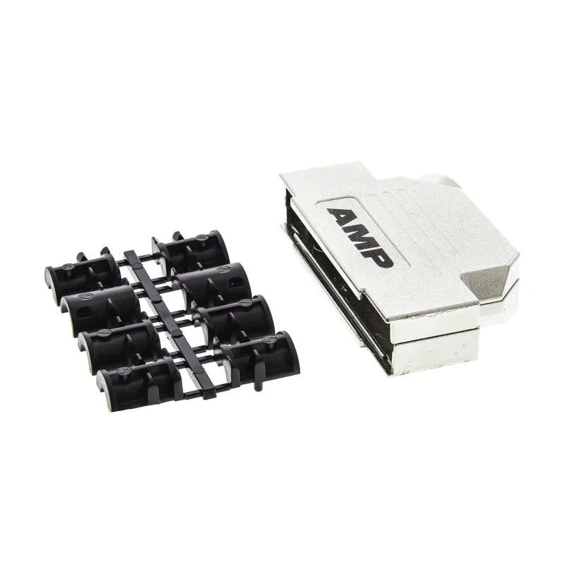 TE Connectivity ADK Series Zinc Angled D-Sub Backshell 37 Way Strain Relief 5-1478763-4