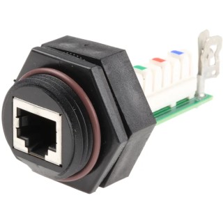 Brad from Molex ENDR Series RJ45 Connector Female Panel Mount Straight 1 Port RJ45