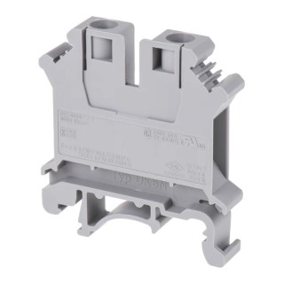 Phoenix Contact UK 6 N Series Feed Through Terminal Block Grey, 0.2mm² to 6 mm², 1-Level, Screw Termination, 800V 3004524