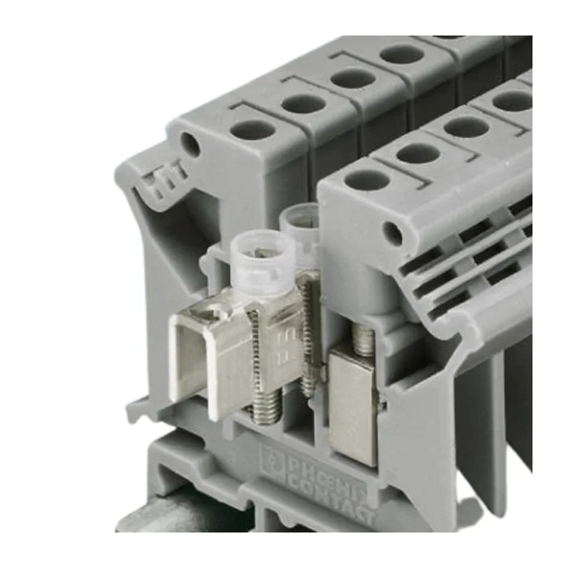 Phoenix Contact UK 6 N Series Feed Through Terminal Block Grey, 0.2mm² to 6 mm², 1-Level, Screw Termination, 800V 3004524