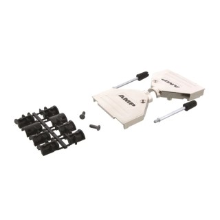 TE Connectivity ADK Series Zinc Straight D-Sub Backshell, 25 Way Strain Relief 5-1478762-3