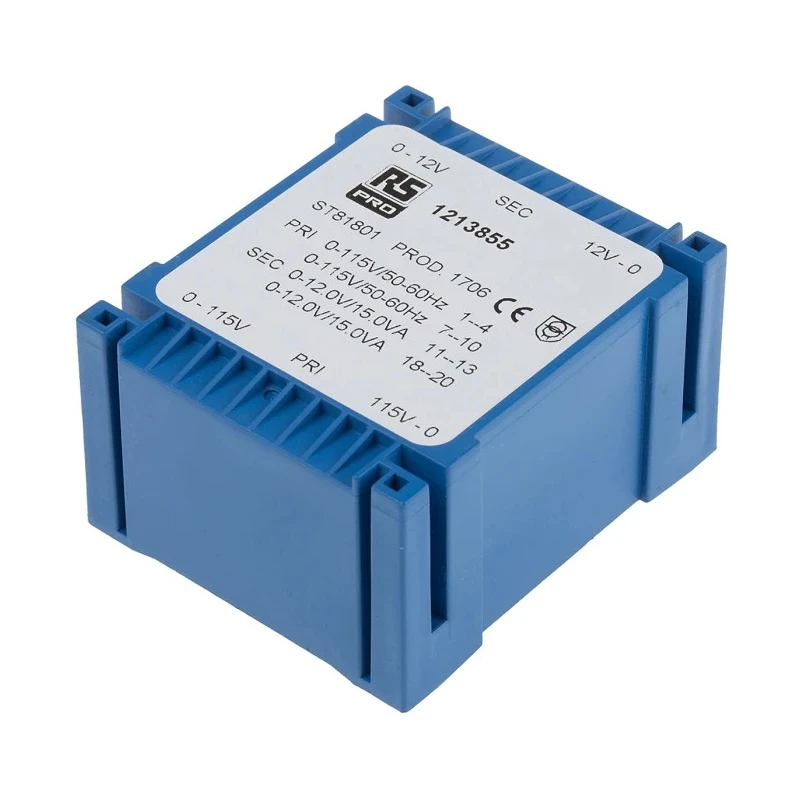 RS PRO 2 x 12 V AC 2 Output PCB Transformer, 30VA Power, 115 V / 230 V Primary Voltage, IECBSEN 615586, CE, ASNZS 121-3855