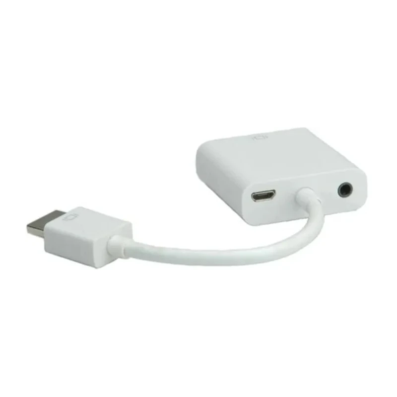 Roline HDMI Female to VGA Straight AV Adapter with Active IC Chip, 150mm Length 12.03.3114-10
