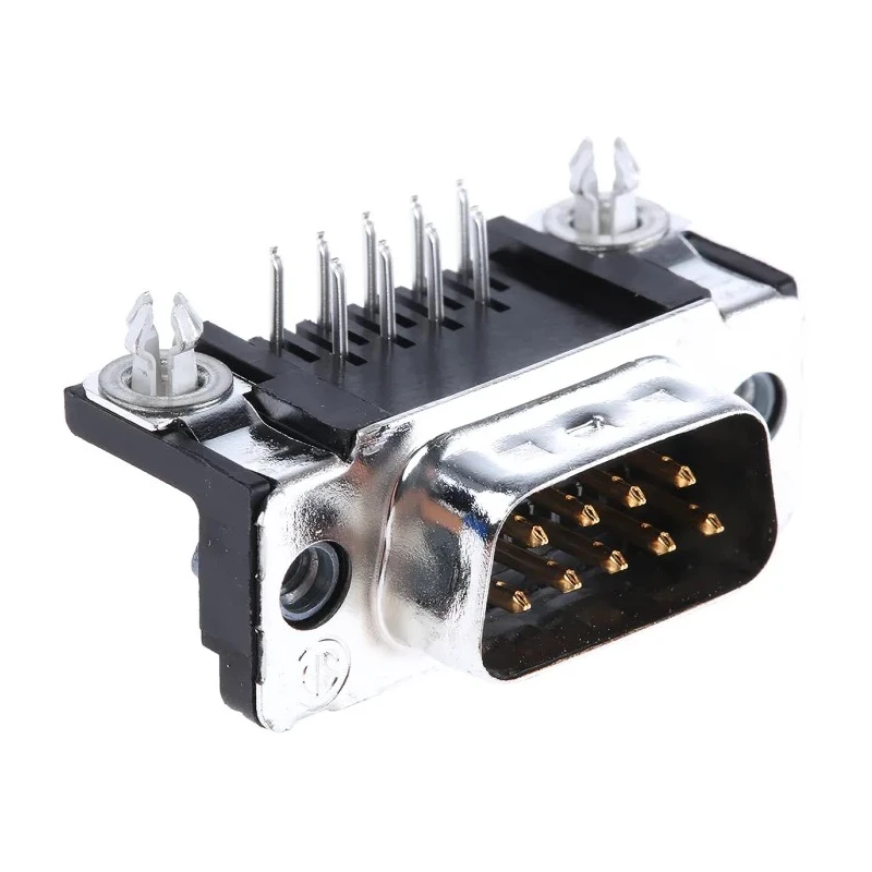TE Connectivity AMPLIMITE HD-20 9 Way Right Angle 2.74 mm Pitch Through Hole D-Sub Connector with 4 to 40 UNC 5747840-4