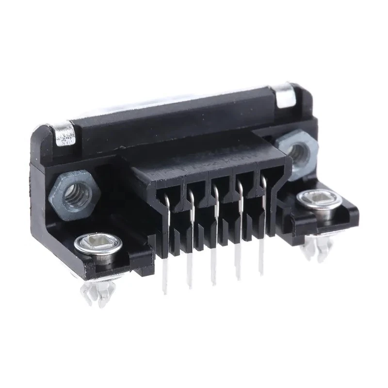 TE Connectivity AMPLIMITE HD-20 9 Way Right Angle 2.74 mm Pitch Through Hole D-Sub Connector with 4 to 40 UNC 5747840-4