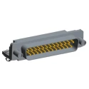 TE Connectivity AMPLIMITE HD-20 25 Way Right Angle 2.76 mm Pitch Through Hole D-Sub Connector with 4 to 40 UNC 5747842-6