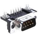 TE Connectivity AMPLIMITE HD-20 9 Way Right Angle 2.74 mm Pitch Through Hole D-Sub Connector with 4 to 40 UNC 5747840-4