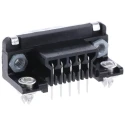 TE Connectivity AMPLIMITE HD-20 9 Way Right Angle 2.74 mm Pitch Through Hole D-Sub Connector with 4 to 40 UNC 5747840-4