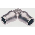Legris Pneumatic Equal Elbow Push-in Fitting Brass Nickel Finish 12 mm 20 bar LF3600