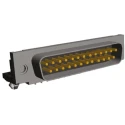 TE Connectivity AMPLIMITE HD-20 25 Way Right Angle 2.75 mm Pitch Through Hole D-Sub Connector with 4 to 40 UNC 5747842-4