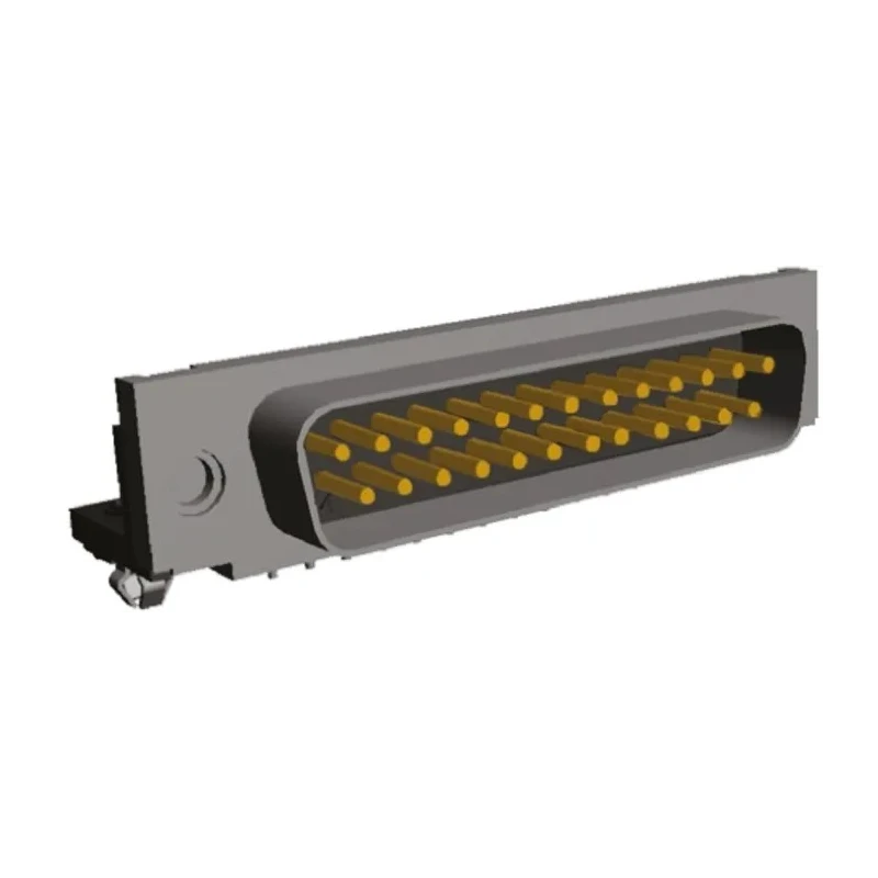 TE Connectivity AMPLIMITE HD-20 25 Way Right Angle 2.75 mm Pitch Through Hole D-Sub Connector with 4 to 40 UNC 5747842-4