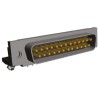 TE Connectivity AMPLIMITE HD-20 25 Way Right Angle 2.75 mm Pitch Through Hole D-Sub Connector with 4 to 40 UNC 5747842-4