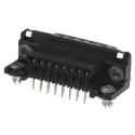 TE Connectivity AMPLIMITE HD-20 15 Way Right Angle 2.74 mm Pitch Through Hole D-Sub Connector with 4 to 40 UNC 5747841-4