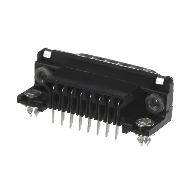 TE Connectivity AMPLIMITE HD-20 15 Way Right Angle 2.74 mm Pitch Through Hole D-Sub Connector with 4 to 40 UNC 5747841-4