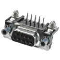 TE Connectivity AMPLIMITE HD-20 9 Way Right Angle 2.74 mm Pitch Through Hole D-Sub Connector with 4 to 40 UNC 5747844-6
