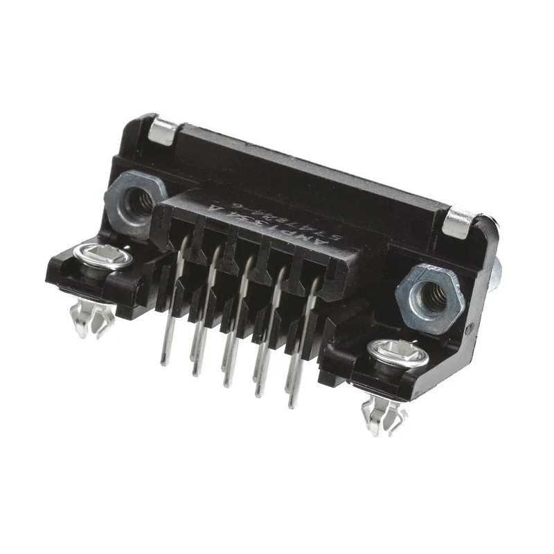 TE Connectivity AMPLIMITE HD-20 9 Way Right Angle 2.74 mm Pitch Through Hole D-Sub Connector with 4 to 40 UNC 5747844-6