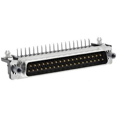 TE Connectivity AMPLIMITE HD-20 37 Way Right Angle 2.75 mm Pitch Through Hole D-Sub Connector with 4 to 40 UNC 5747843-6