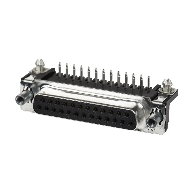 TE Connectivity AMPLIMITE HD-20 25 Way Right Angle 2.75 mm Pitch Through Hole D-Sub Connector 5747846-6