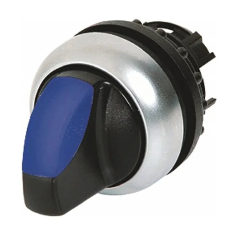 Eaton RMQ-Titan Series 3 Position Illuminated Selector Switch Head 22 mm Cutout Blue Handle IP66 78635878 M22-WLK3-B+M22-A
