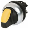 Eaton RMQ-Titan Series 3 Position Illuminated Selector Switch Head, 22 mm Cutout, IP66 78635879 M22-WLK3-Y+M22-A