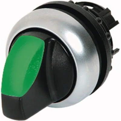Moeller RMQ-Titan Series 3 Position Illuminated Selector Switch Head 22 mm Cutout Green Handle IP66 78635880 M22-WLK3-G+M22-A