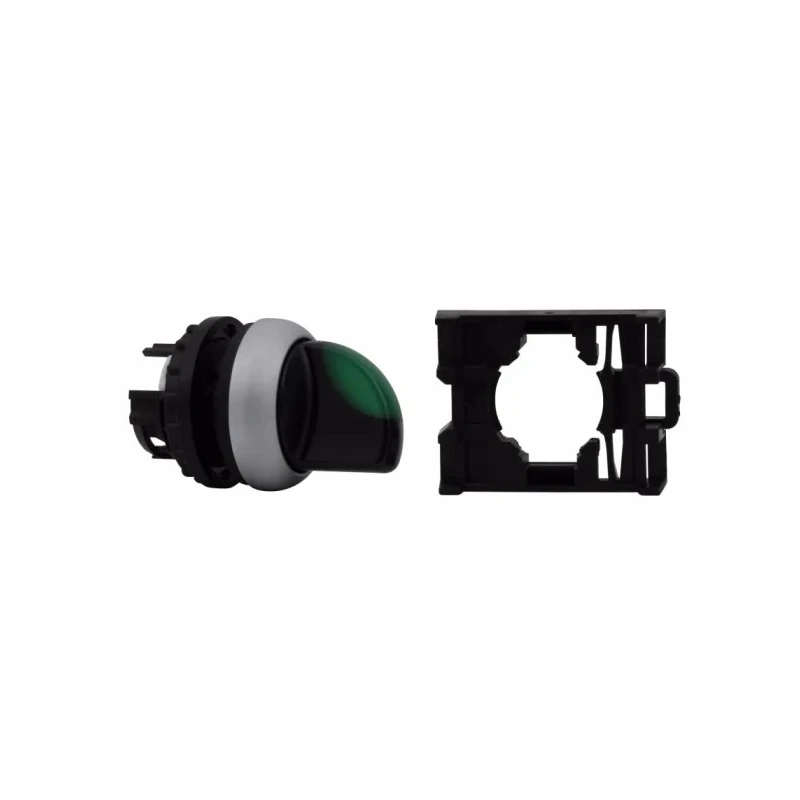 Moeller RMQ-Titan Series 3 Position Illuminated Selector Switch Head 22 mm Cutout Green Handle IP66 78635880 M22-WLK3-G+M22-A