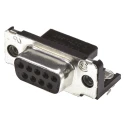 TE Connectivity AMPLIMITE HD-20 9 Way Right Angle 2.74 mm Pitch Through Hole D-Sub Connector 5747844-4