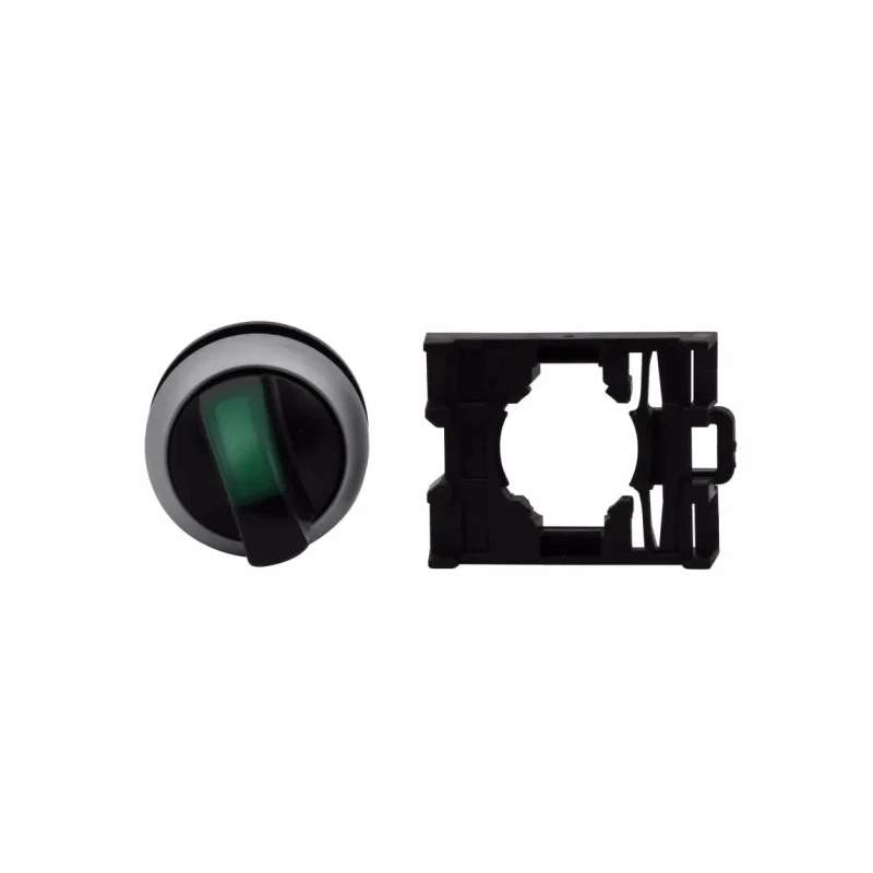 Moeller RMQ-Titan Series 3 Position Illuminated Selector Switch Head 22 mm Cutout Green Handle IP66 78635880 M22-WLK3-G+M22-A