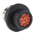 ITT Cannon Circular Connector Panel Mount 15 Contacts Socket Female IP67 250V 30A Nylon Housing TN7S16-0213S1L / 192900-0508