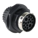 ITT Cannon Circular Connector Panel Mount 15 Contacts Socket Female IP67 250V 30A Nylon Housing TN7S16-0213S1L / 192900-0508