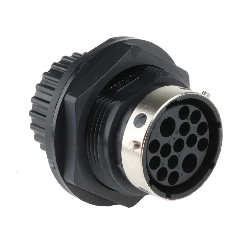ITT Cannon Circular Connector Panel Mount 15 Contacts Socket Female IP67 250V 30A Nylon Housing TN7S16-0213S1L / 192900-0508