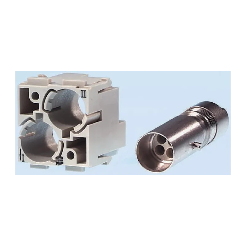 HARTING Heavy Duty Power Connector Coaxial Contact 10A 50V Polycarbonate Crimp Termination Male 09150013013