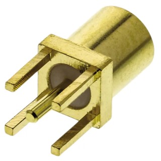 RS PRO MMCX Series Coaxial Connector Through Hole Female MCX 50 Ω Straight Body Solder 1-1634009-0