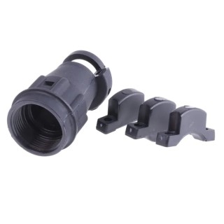 ITT Cannon TNASize 14 Straight Circular Connector Backshell Strain Relief Polymer Black 80.5mm TNA14CC-SR00L / 192900-0286