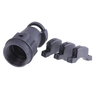 ITT Cannon TNASize 14 Straight Circular Connector Backshell Strain Relief Polymer Black 80.5mm TNA14CC-SR00L / 192900-0286