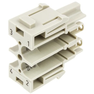HARTING Heavy Duty Power Connector Module, HAN Modular Series Female, 4 Contacts 09140044711