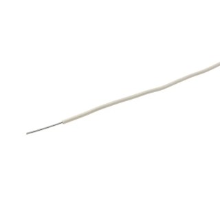 Alpha Wire PVC Series White Hook Up Wire, 22 AWG, 1/0.64 mm Core Strands, 30 m, 300V, Flame Retardant, Model 3051/1 WH005
