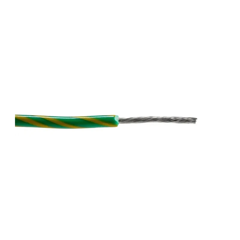Alpha Wire Hook Up Wire PVC Series Green, Yellow 16 AWG 26/0.25 mm Core Strands 30 m 600V 105°C 3077 GY005