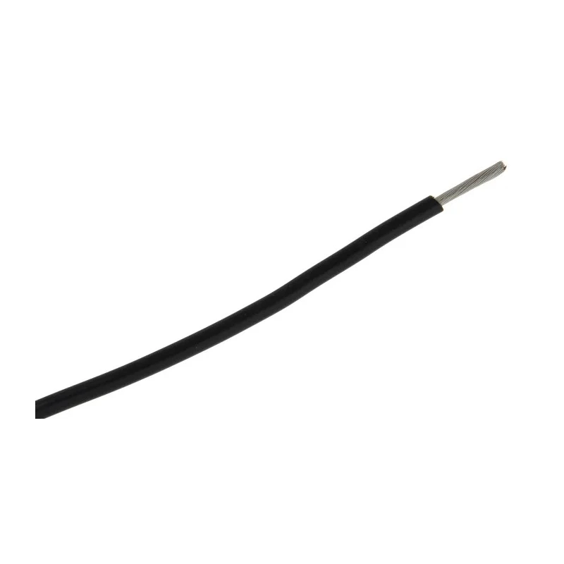 Alpha Wire Hook Up Wire PVC Series Black Jacket 14 AWG 600V 105°C 30m Copper Conductor 3079 BK005