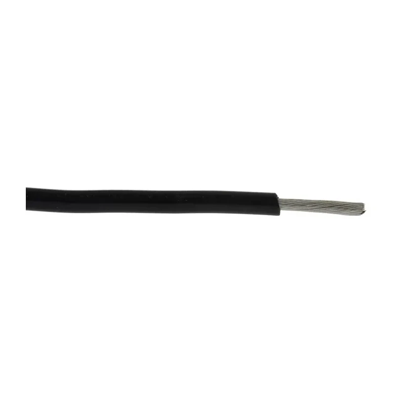 Alpha Wire Hook Up Wire PVC Series Black Jacket 14 AWG 600V 105°C 30m Copper Conductor 3079 BK005