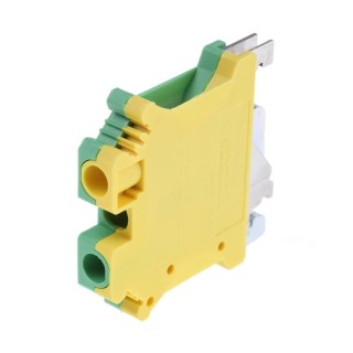 Phoenix Contact 2-Way USLKG 6 N Earth Terminal Block, 10mm², 24AWG, 8 AWG Wire, Screw Termination, Polyamide 0442079