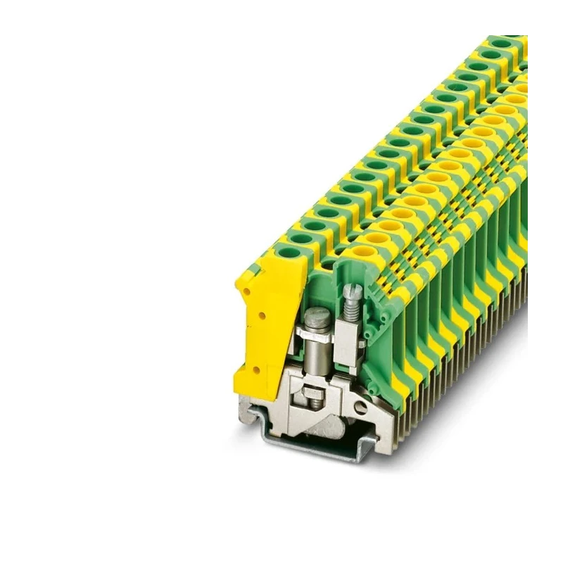 Phoenix Contact 2-Way USLKG 6 N Earth Terminal Block, 10mm², 24AWG, 8 AWG Wire, Screw Termination, Polyamide 0442079