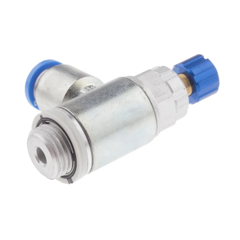 Festo GRLA Series Flow Controller Threaded Outlet Male and Female ISO 1179-1 and ISO 228-1, Max 1 Bar GRLA-1/4-QS-8-RS-D