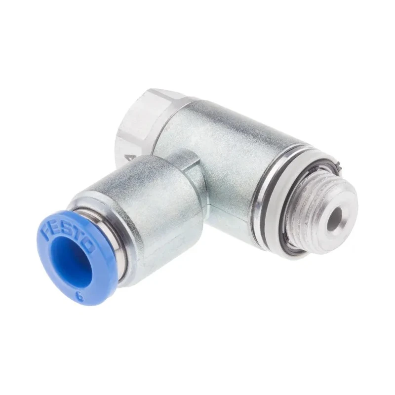 Festo Exhaust Valve Flow Controller GRLA Series Threaded ISO 1179-1 and ISO 228-1 GRLA-1/8-QS-6-D