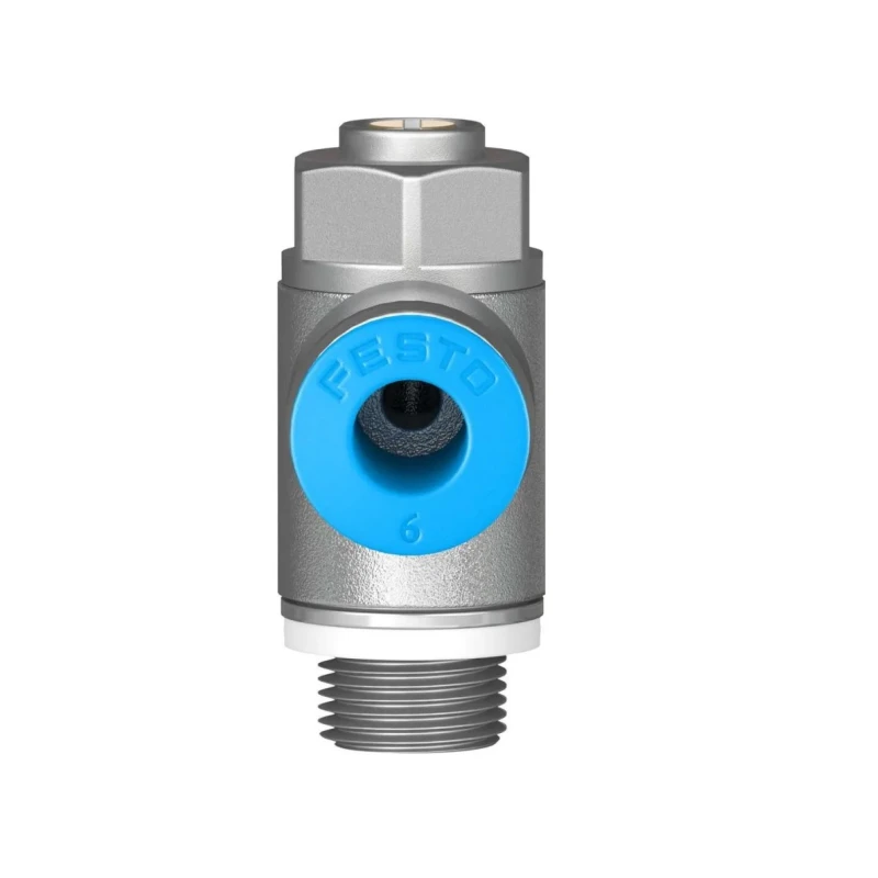 Festo Exhaust Valve Flow Controller GRLA Series Threaded ISO 1179-1 and ISO 228-1 GRLA-1/8-QS-6-D
