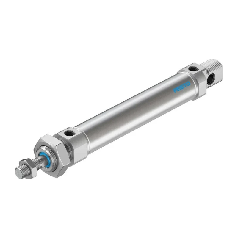 Festo 100 mm Double Acting Pneumatic Cylinder with Air Cushion, Direct Mount, DSNU-25-100-PPV-A